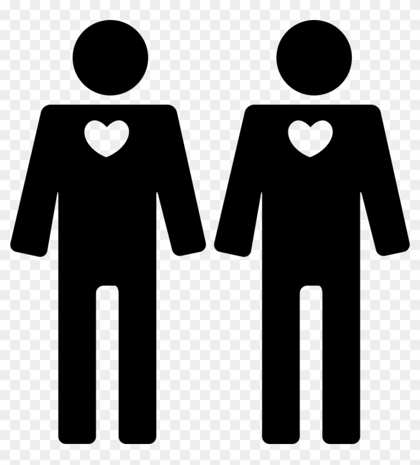 Gay Couple In Love Comments - Gay Icono Clipart #1457848