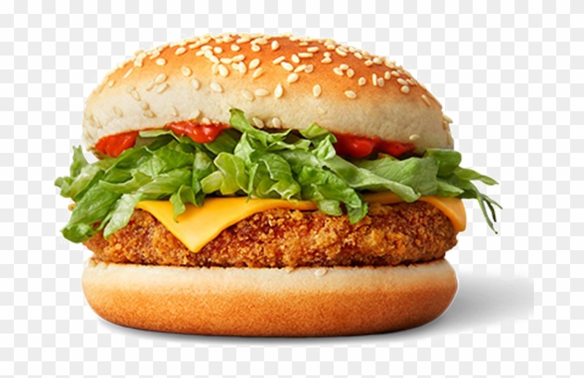 Mcdonalds Burger Png Background Image - Spicy Vegetable Deluxe Mcdonalds Clipart