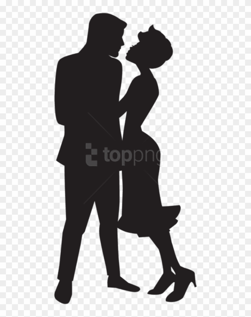 Free Png Couple In Love Silhouette Png Png - Love Silhouette Png Clipart #1458139