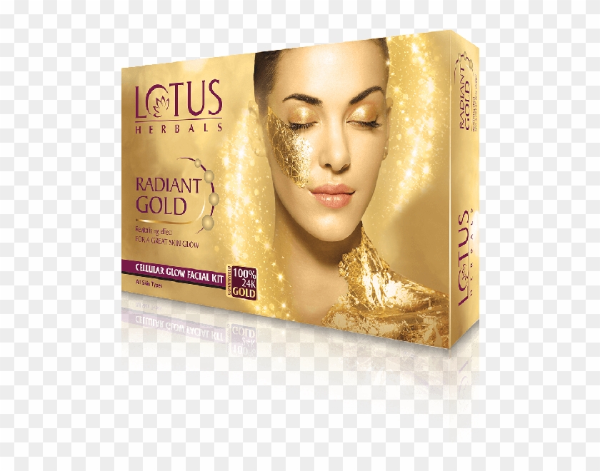 Lotus Herbals Radiant Gold Cellular Glow Single Facial - Lotus Facial Kit Price Clipart