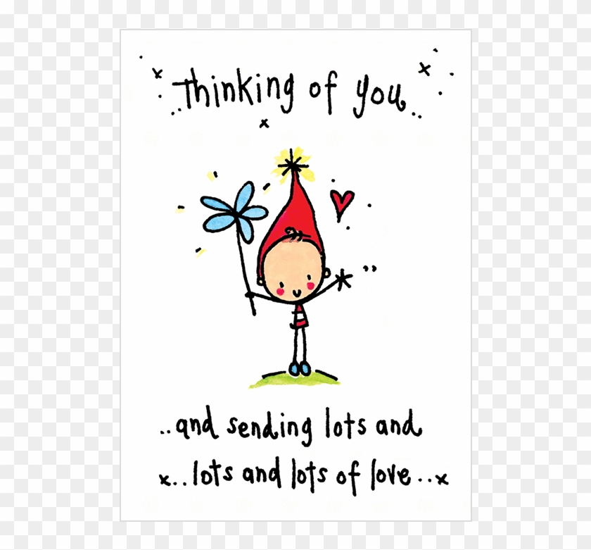 Thinking Of You And Sending Lots And Lots Love - We Think Of You Clipart #1458612