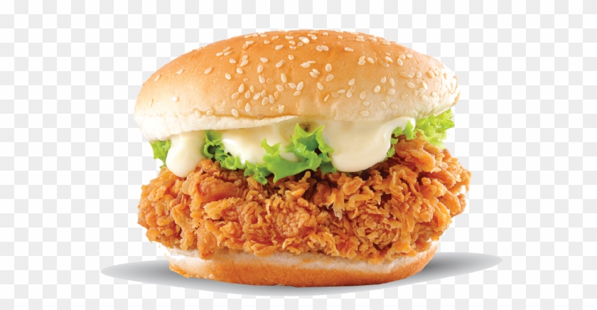 Crispy Burger - Crispy Chicken Burger Png Clipart #1458848