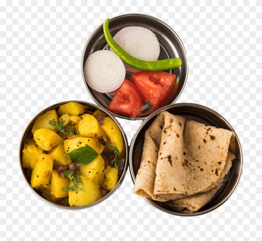 We Use 100% Food Grade Reusable Tiffin Boxes, Which - Chapati Clipart #1458977