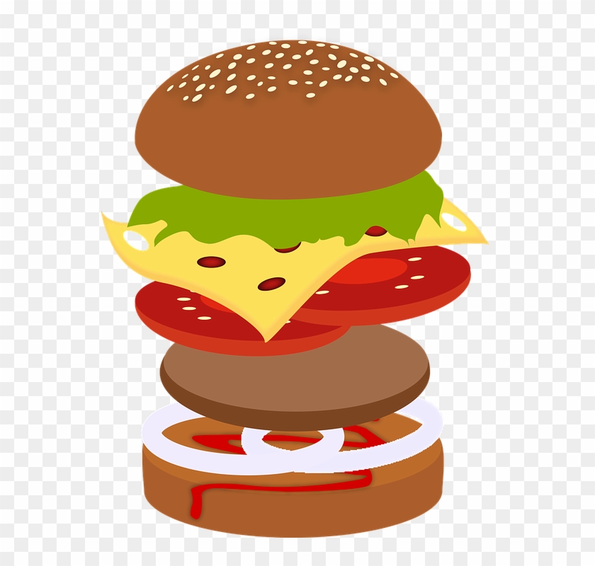 Build A Burger Pub - Examples Of A Paragraph Burger Clipart #1459147