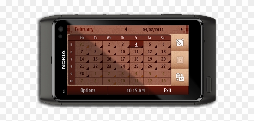 Bal Ganesha - Calendar - Nokia N8 Dark Grey Clipart