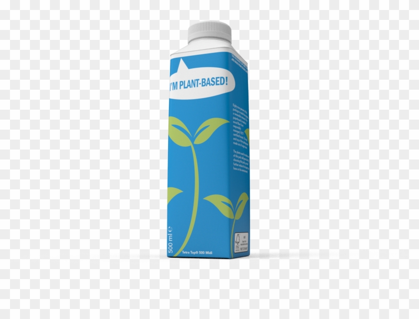 First Tetra Top Carton Bottle With Bio-based Plastic - Tetra Pak Water Clipart #1460311