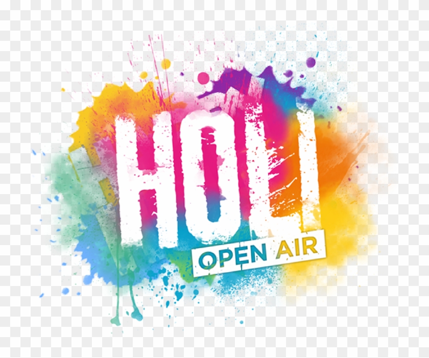 Happy Holi Text Png ➤ Download - Festival Of Colours Tour Clipart