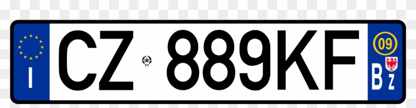 Targa Auto Png - Italian License Plate Clipart #1460569
