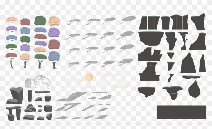 Mountains - Design 2d Platformer Art Clipart #1460719