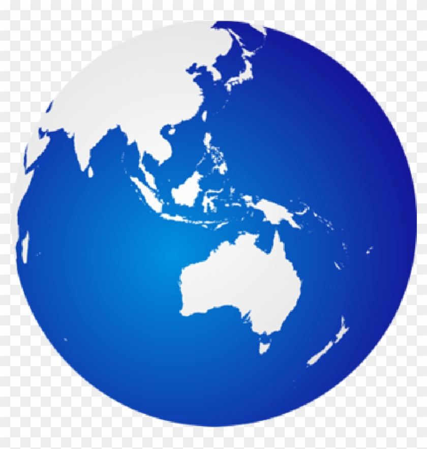 Sydney Clipart Earth - World Globe New Zealand - Png Download