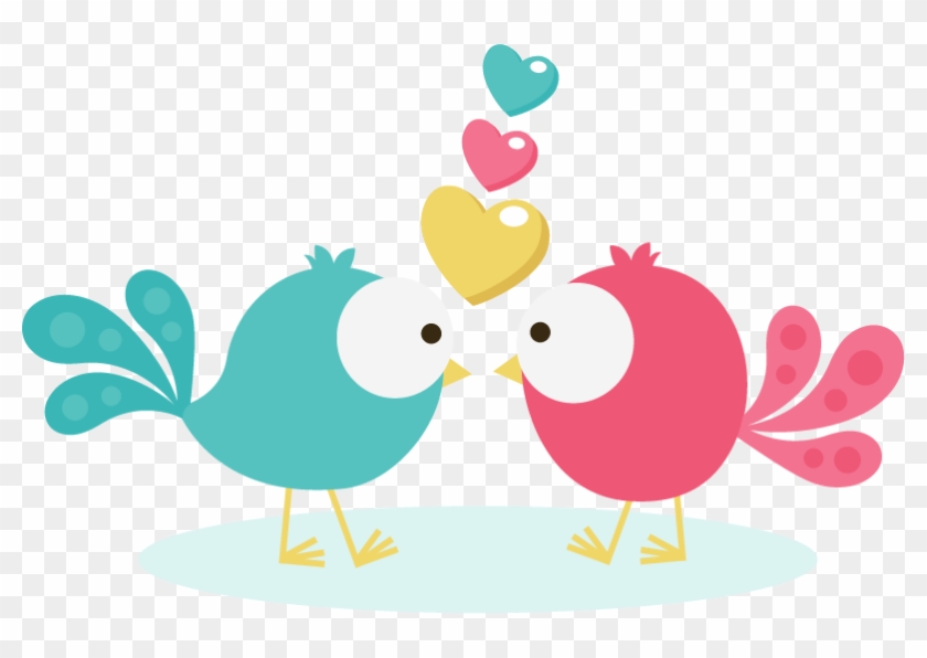 800 X 516 9 - Valentines Day Birds Clipart