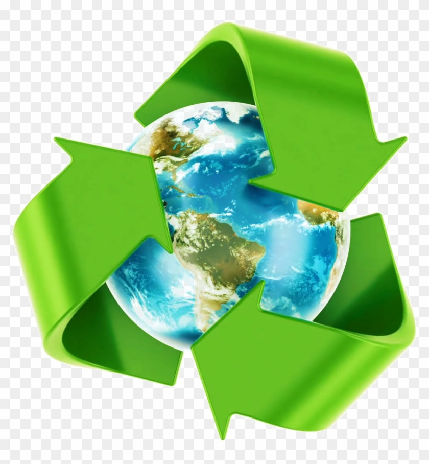 Recycling Earth Download Transparent Png Image - Recycling Logo Around The World Clipart #1462004