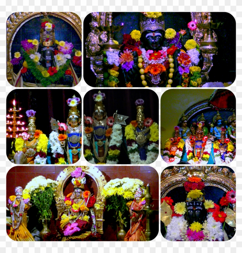 Karthigai Festival @ Sri Raja Rajeswari Amman Temple, - Floral Design Clipart