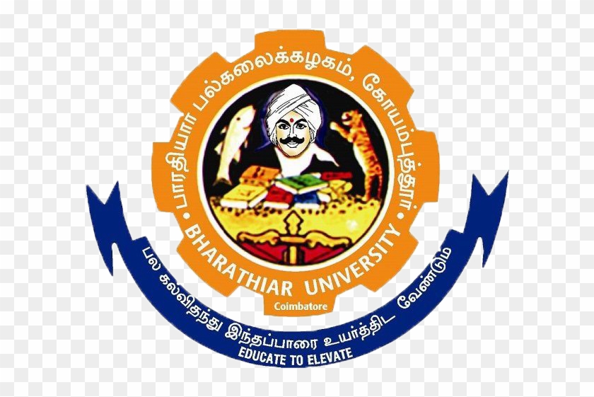 Logo Bharathiar University Coimbatore Clipart #1462355