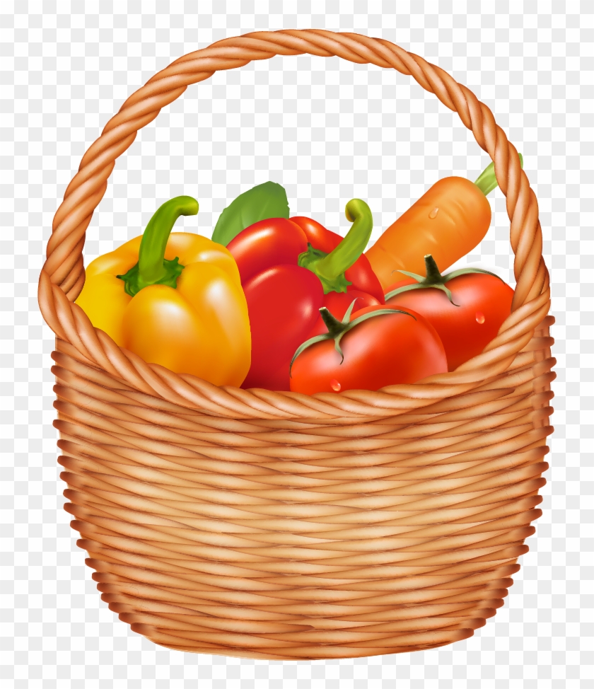 Vegetable Basket Clipart - Png Download #1462852