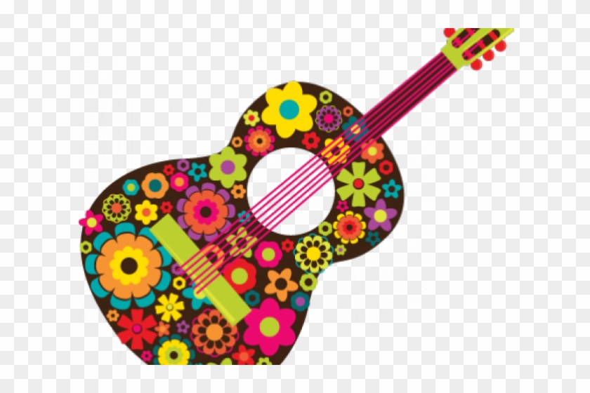 Guitare Hippie Clipart