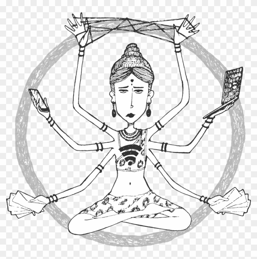 Circle Shiva - Illustration Clipart