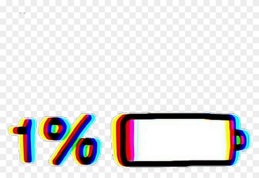 #sticker #stickers #edit #edits #png #texture #textures - Bateria 1% Clipart