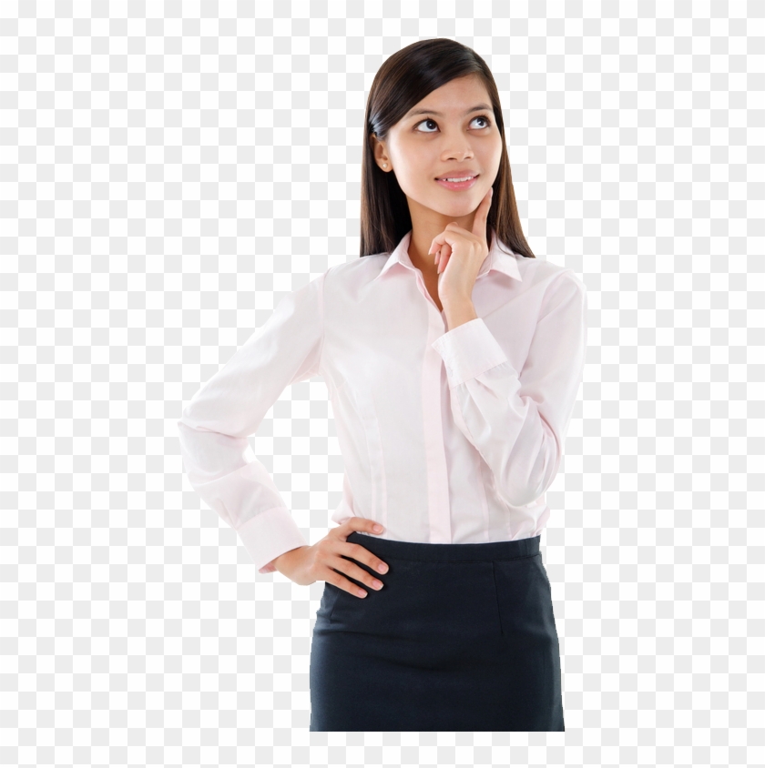 Asian Business Girl Png , Png Download - Asian Woman Office Png Clipart