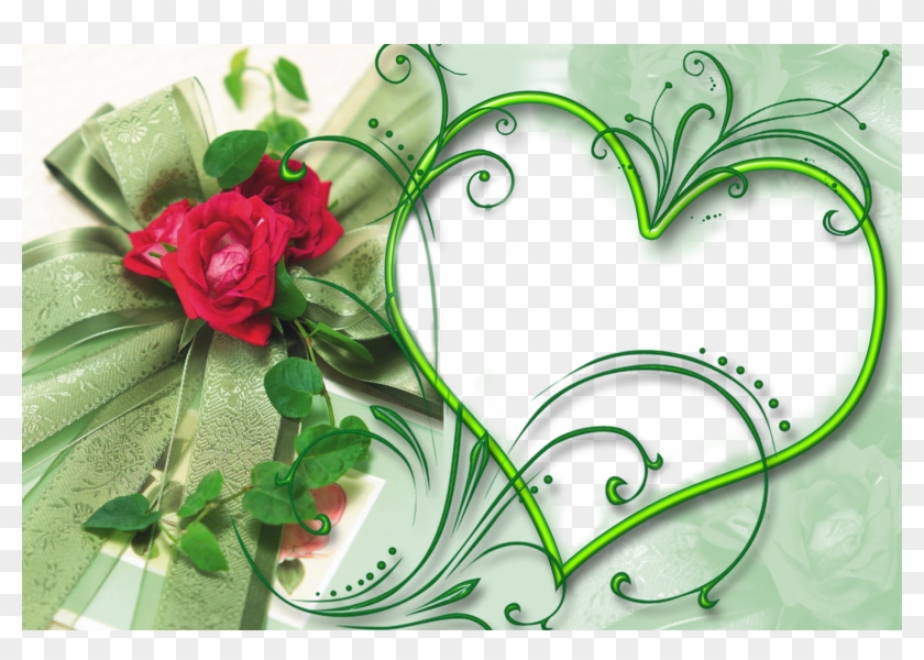 Free Photoshop Backgrounds High Resolution Wallpapers - Green Wedding Background Png Clipart #1465810