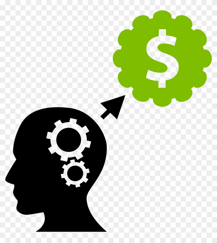Thinking Leads To Money - Vetor Cabeça Pensando Png Clipart #1466060
