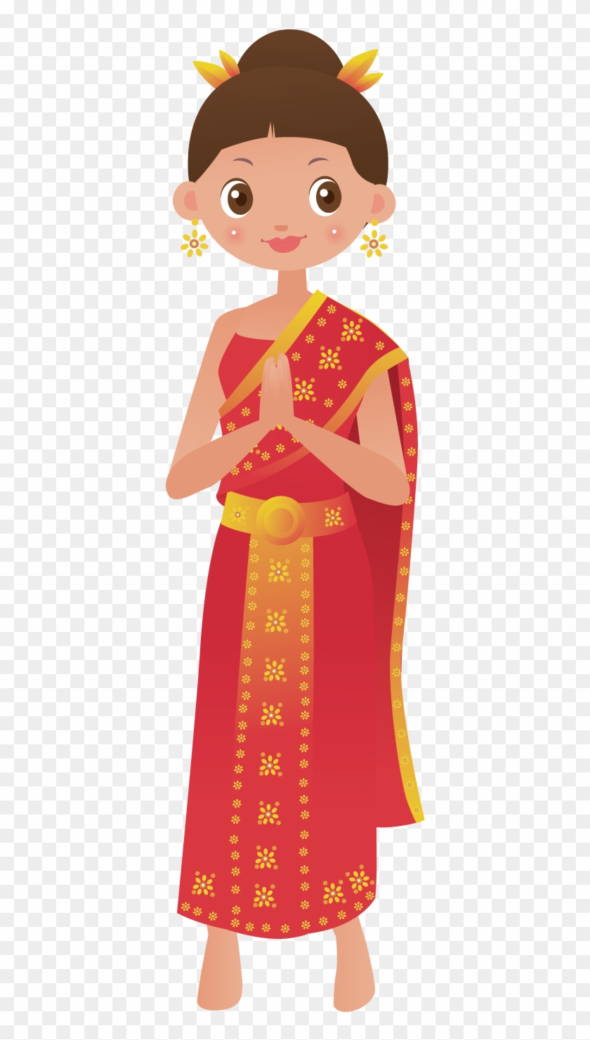 Temple Coreldraw Art Woman - Indian Woman Clip Png Transparent Png