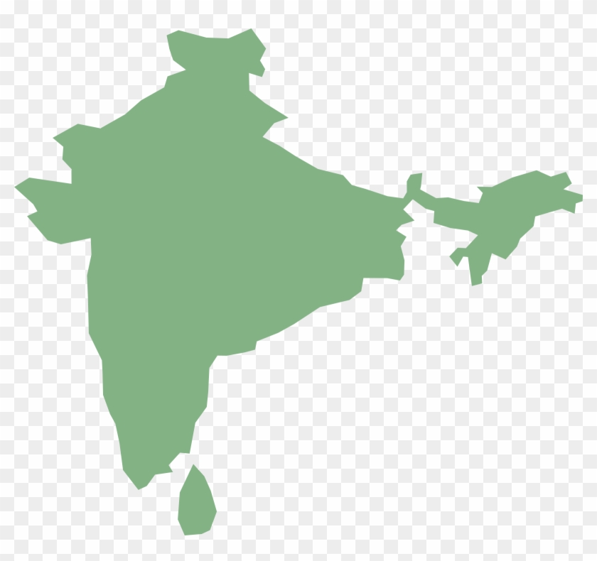India Clipart Map Indian - India Map Clipart Transparent - Png Download