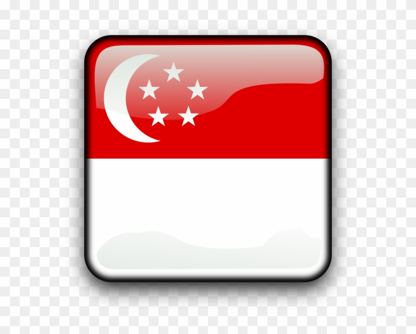 Flag Of Singapore National Flag Lion Head Symbol Of - Clipart Singapore Flag - Png Download #1468002