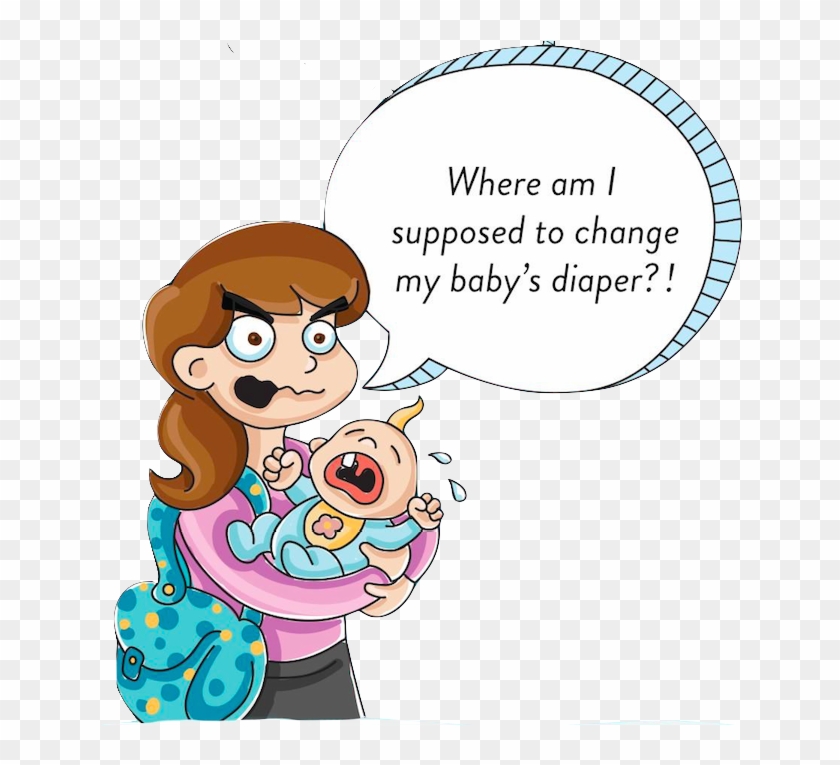 A - Baby Needs A Diaper Change Clipart #1468124