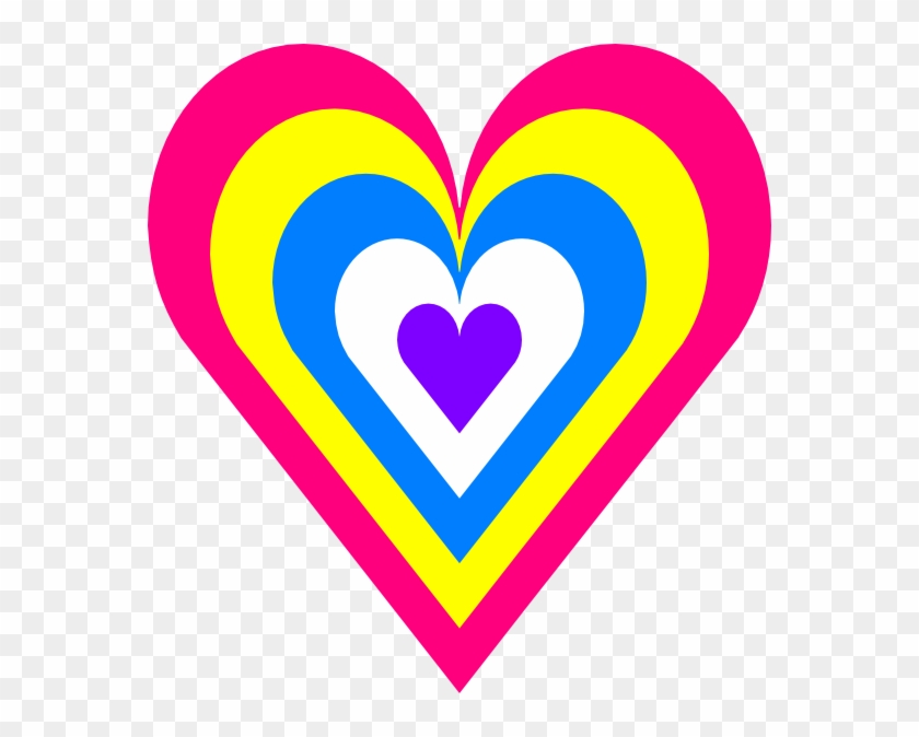 Small - Colorful Heart Clipart - Png Download #1468234