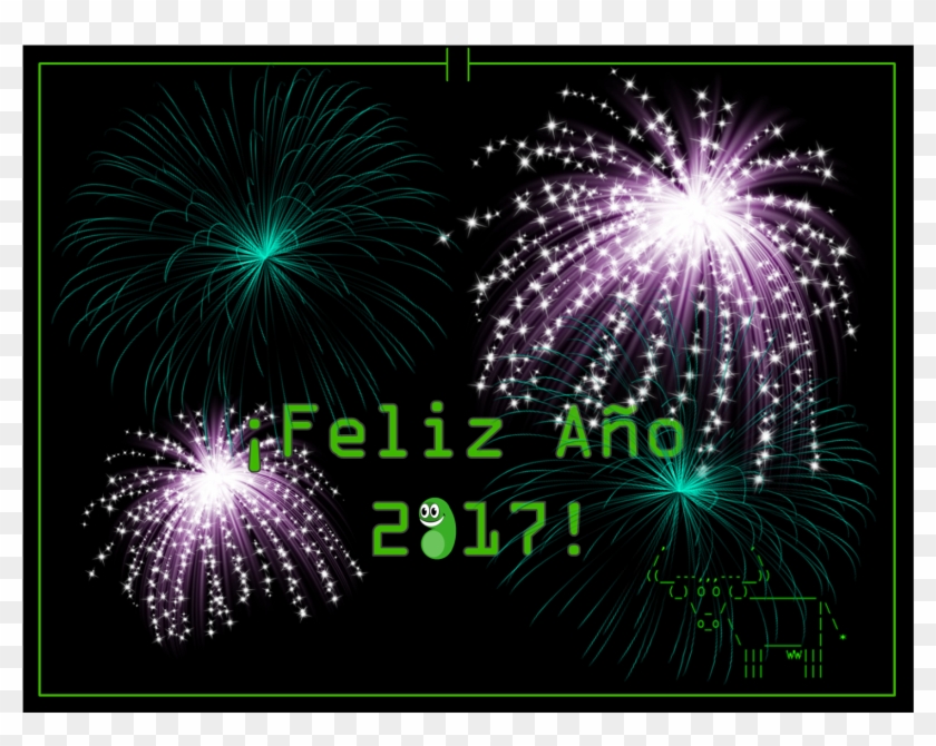 Happy New Year Fireworks - Fireworks Clipart #1468296