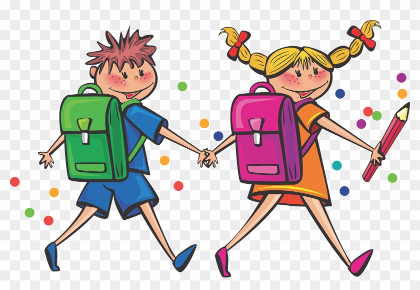 School Students Vector, Student Vector, Books Vector, - Colegio Integrado Santa Teresita Clipart #1468509