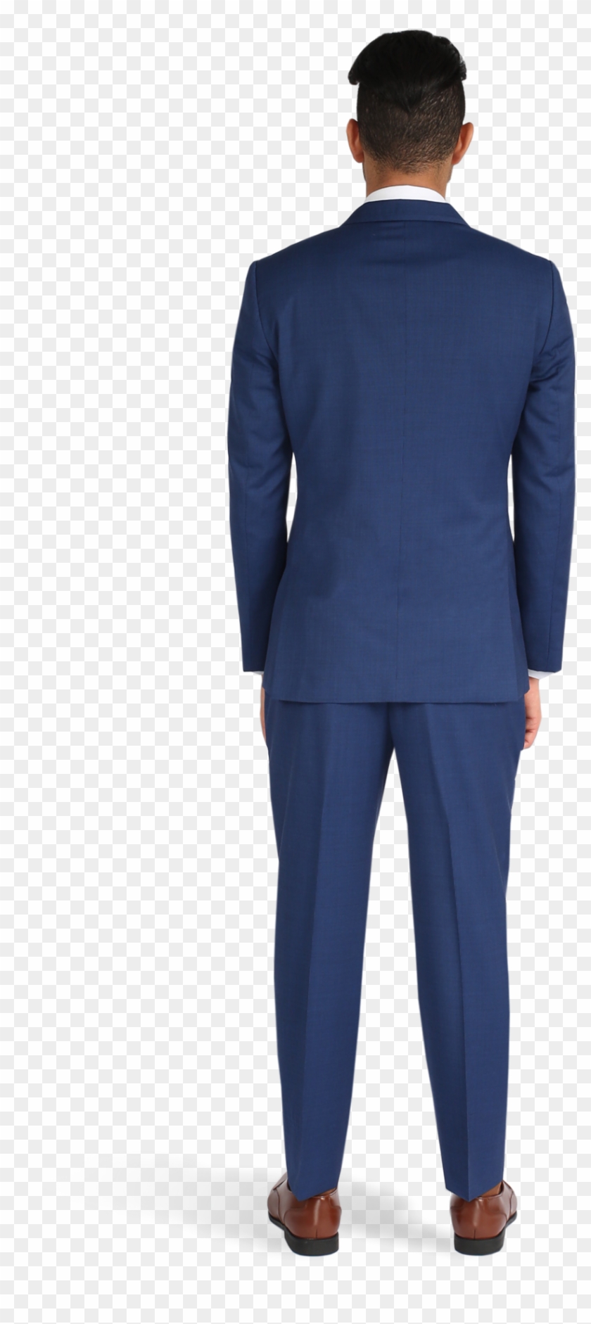 Cobalt Blue Notch Lapel Suit - Formal Wear Clipart