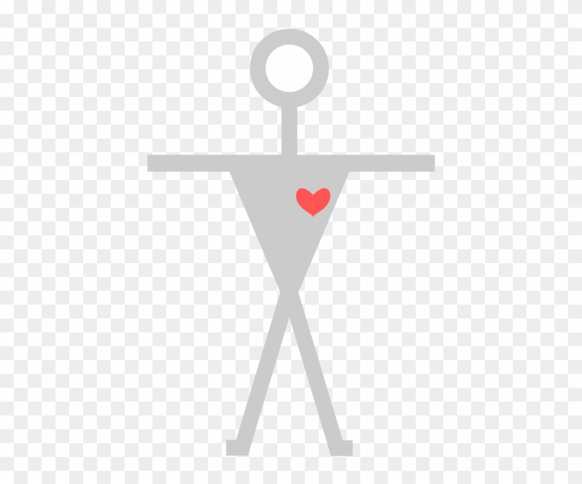 Ecg-heart In Body - Cross Clipart #1468622