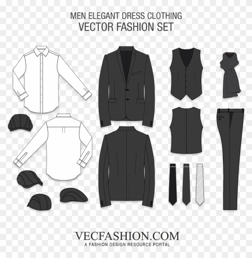 Jacket Flat Men Clipart