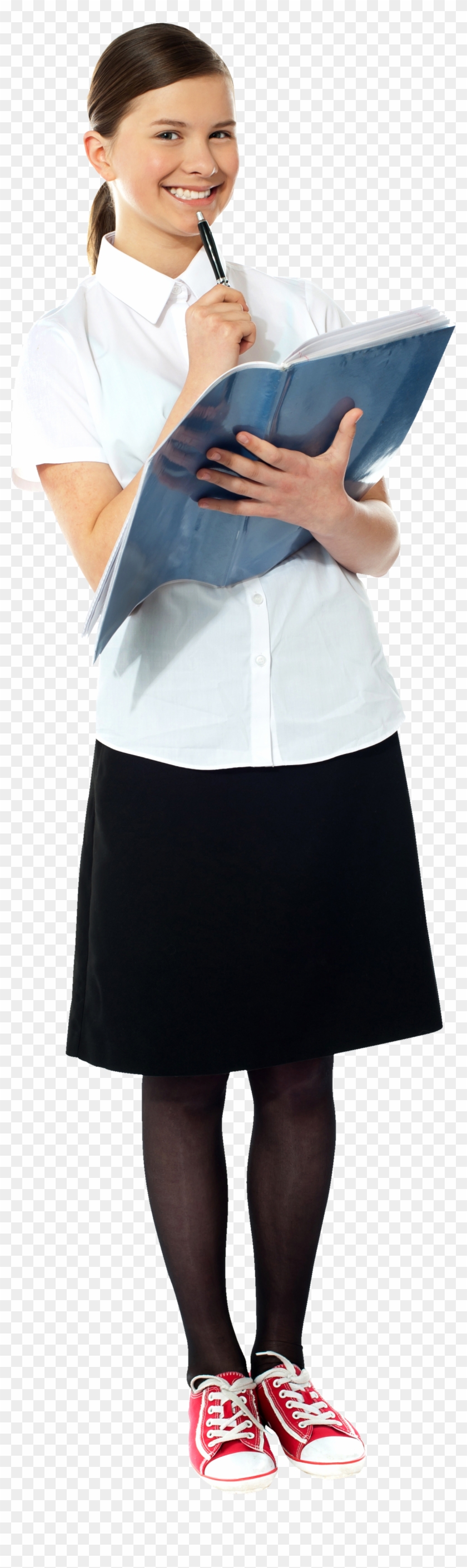 Student Royalty-free Png Image - School Uniform Student Reading Clipart