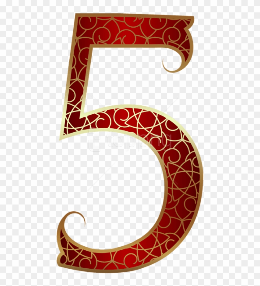 Free Png Download Gold Red Number Five Clipart Png - Science Transparent Png #1469470