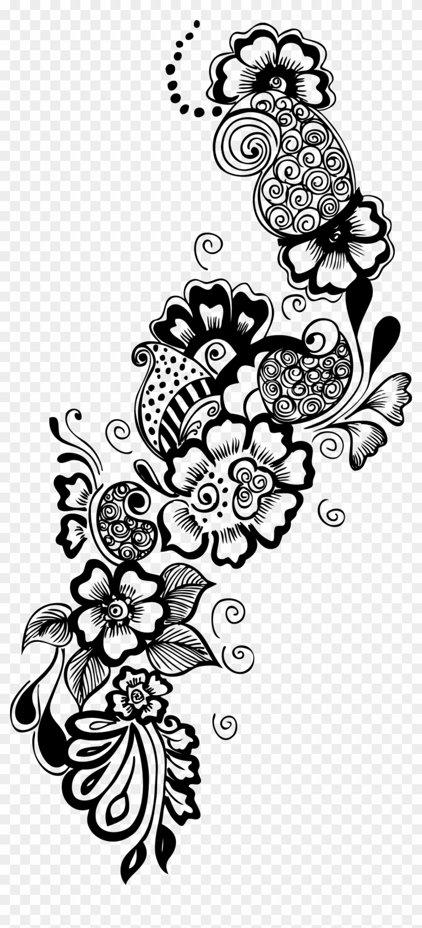 Vector Google Search Clipart Pinterest Design Border - Decorative Flower Vector Transparent - Png Download