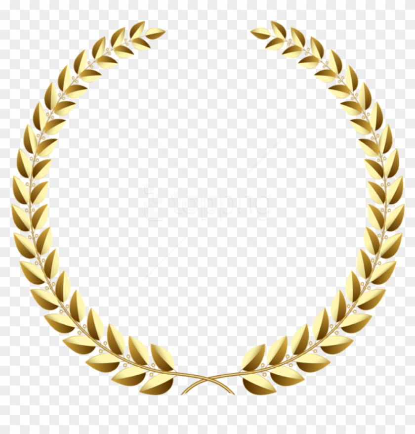 Free Png Download Golden Wreath Transparent Clipart - Transparent Background Gold Circle Png #1470110