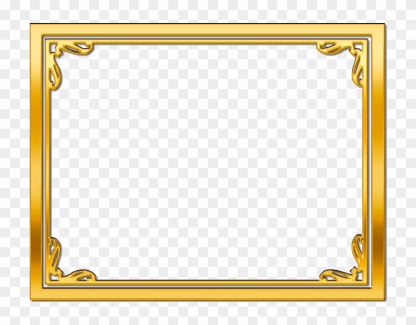 Golden Frame Transpa Image1 Peoplepng Com - Gold Frame Border Png Clipart #1470169