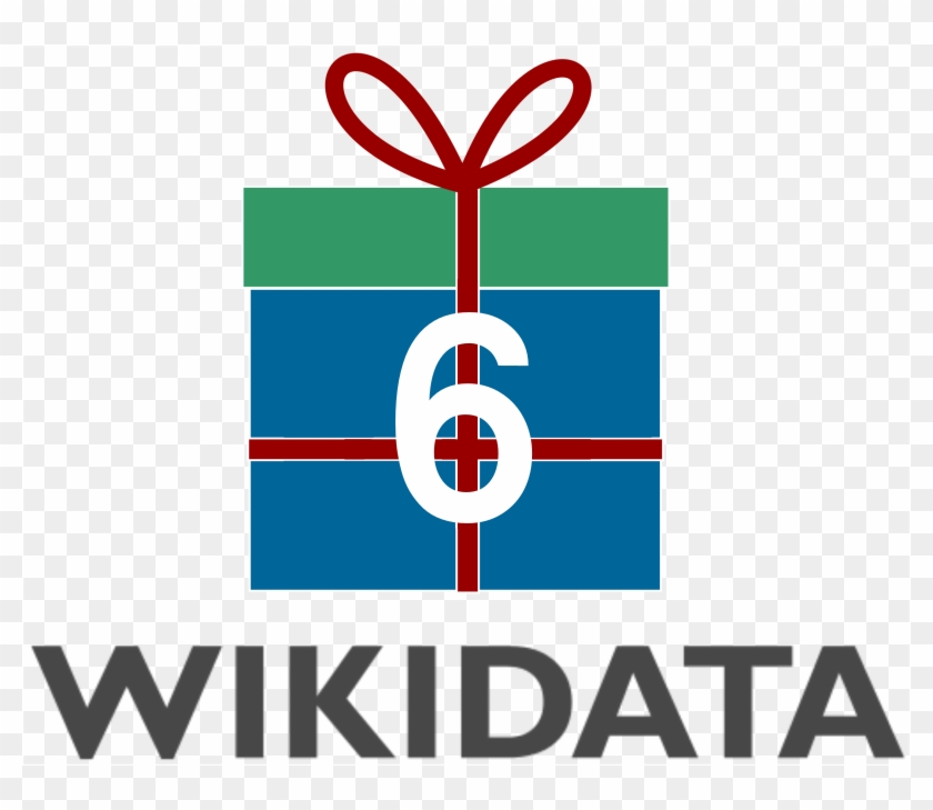 Logo Sixth Wikidata Birthday - Wikidata Logo Png Clipart #1470311