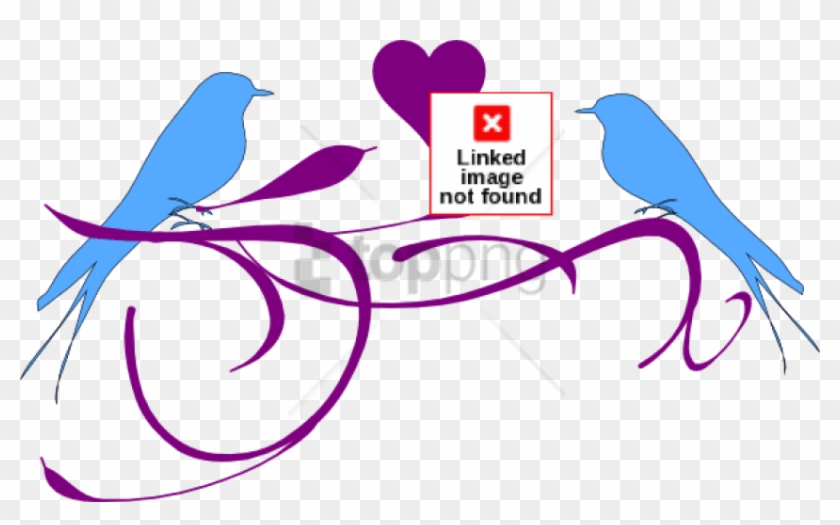 Free Png Download How To Set Use Love Birds Svg Vector - Wedding Vector Love Birds Clipart