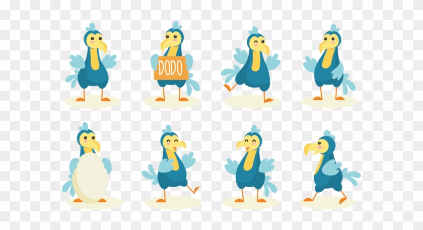 Dodo Cartoon Vector - Cartoon Clipart #1471005