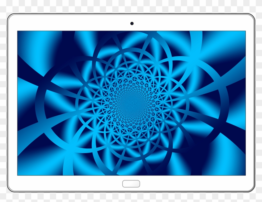 Tablet Wave Background - Achtergrond Tablet Clipart