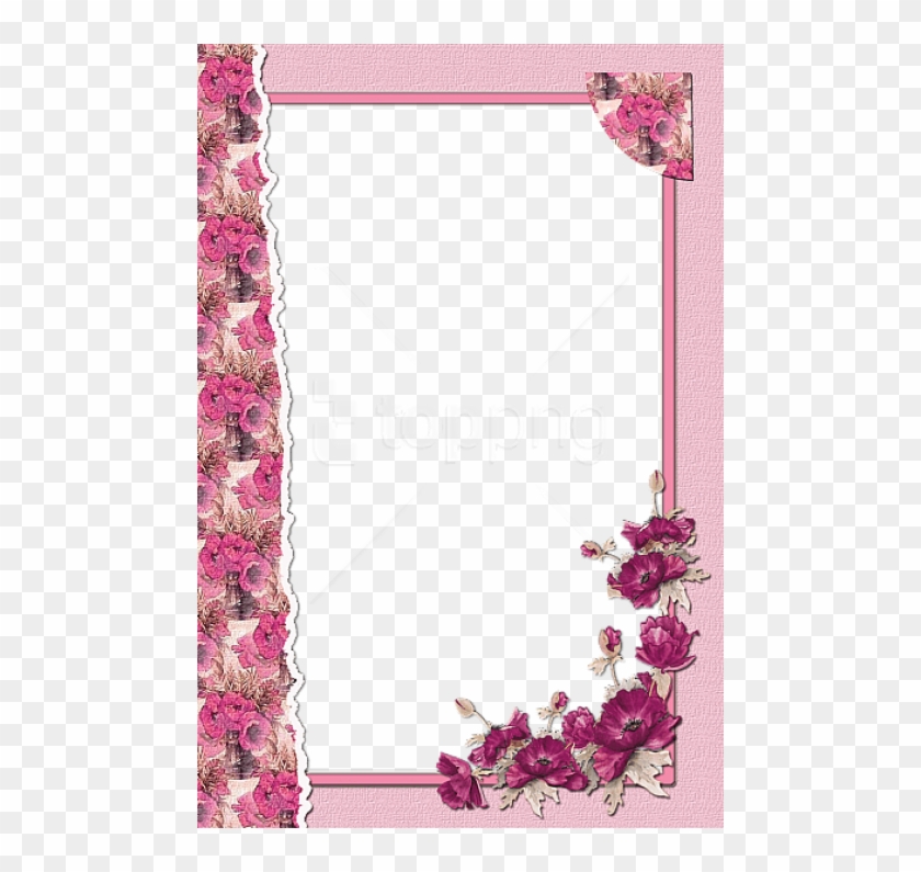 Free Png Transparent Flower Pink Frame Png Images Transparent - Картичка За 50 Годишнина На Жена Clipart #1471665