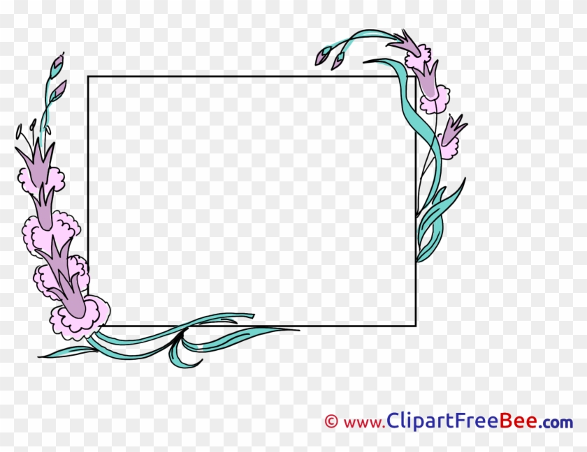 Beautiful Flowers Printable Frames Images - Cadre Photo Télécharger Gratuit Clipart