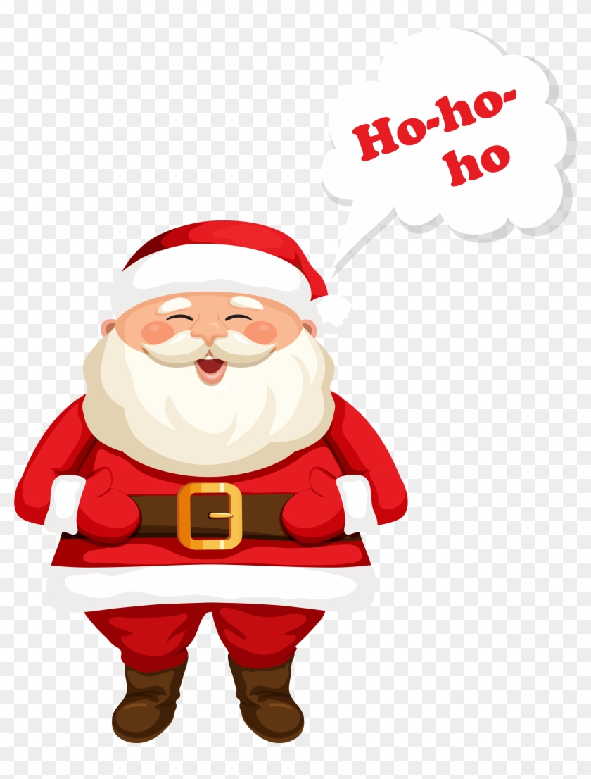 Santa Claus Ho Ho Ho Png Clipart Image - Santa Claus Gif Png Transparent Png #1471795