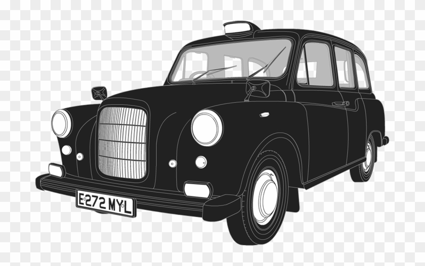 Austin Fx4 - British Taxi Png Clipart #1471906