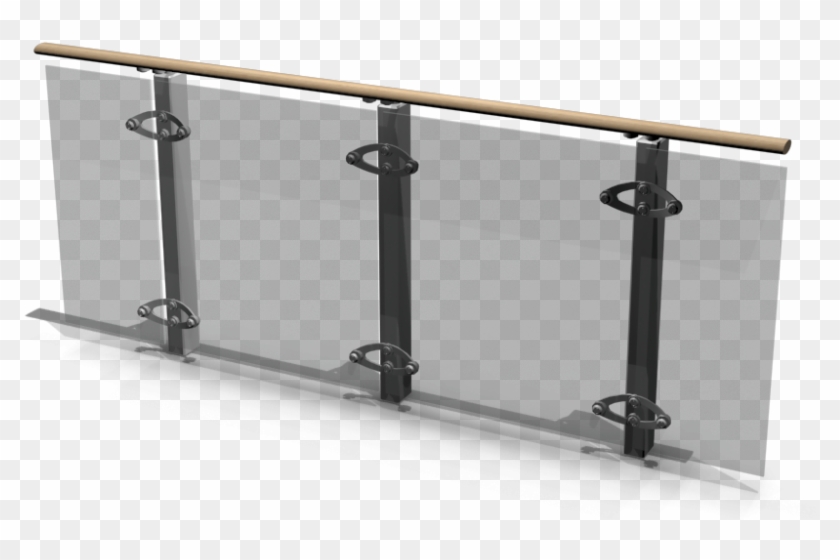 Transparent Glass Railing Png , Png Download - Handrail Clipart