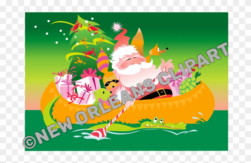 Papa Noel Cajun Christmas - Cajun Christmas Clip Art - Png Download